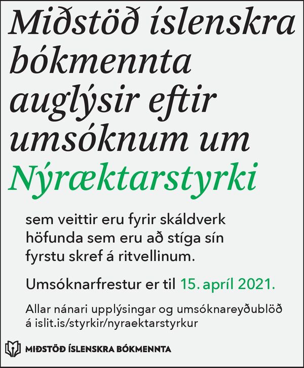 Auglysing-Nyraektarstyrkja